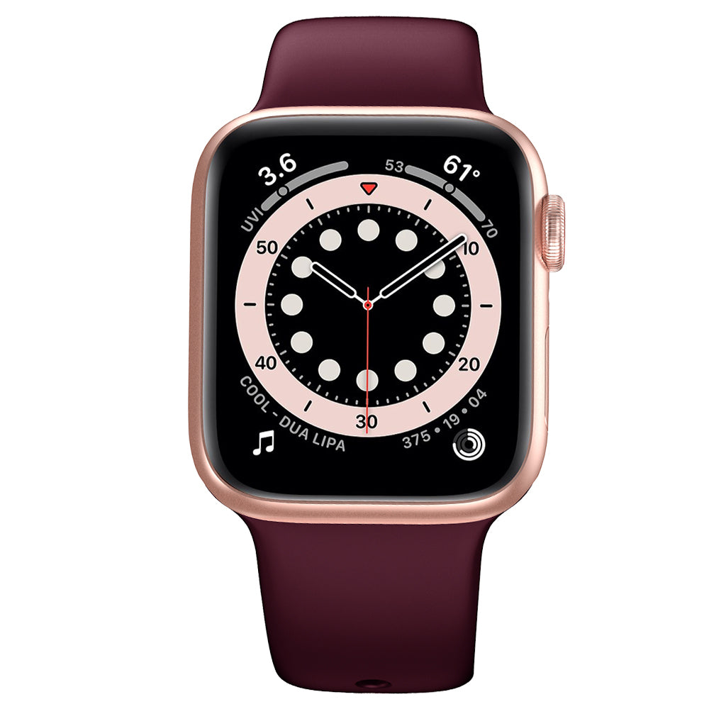 Plain Silicone Watch Band Strap Replacement for Apple Watch Series 9 8 7 41mm 6 SE (2023) SE(2022) SE 5 4 40mm 3 2 1 38mm Plain Silicone Watch Band Strap Replacement for Apple Watch Series 9 8 7 41mm 6 SE (2023) SE(2022) SE 5 4 40mm 3 2 1 38mm